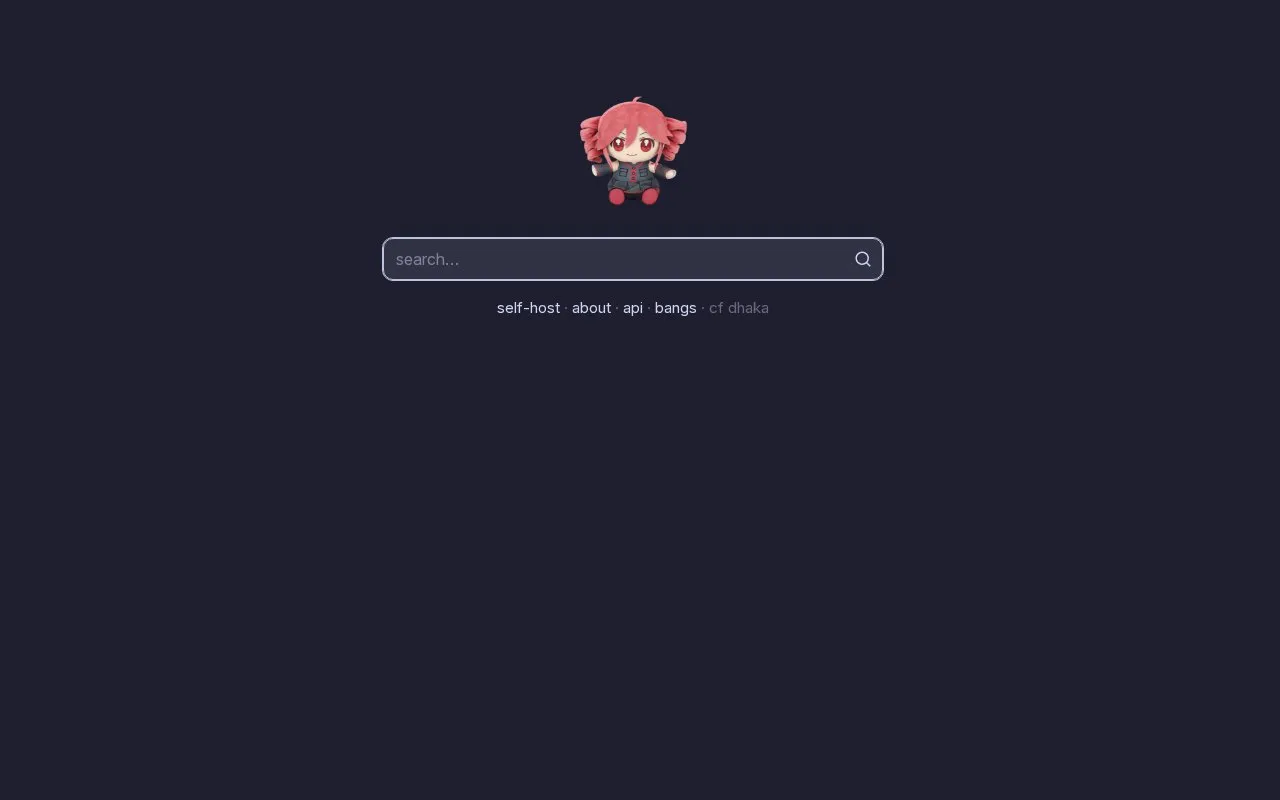 search! homepage screenshot