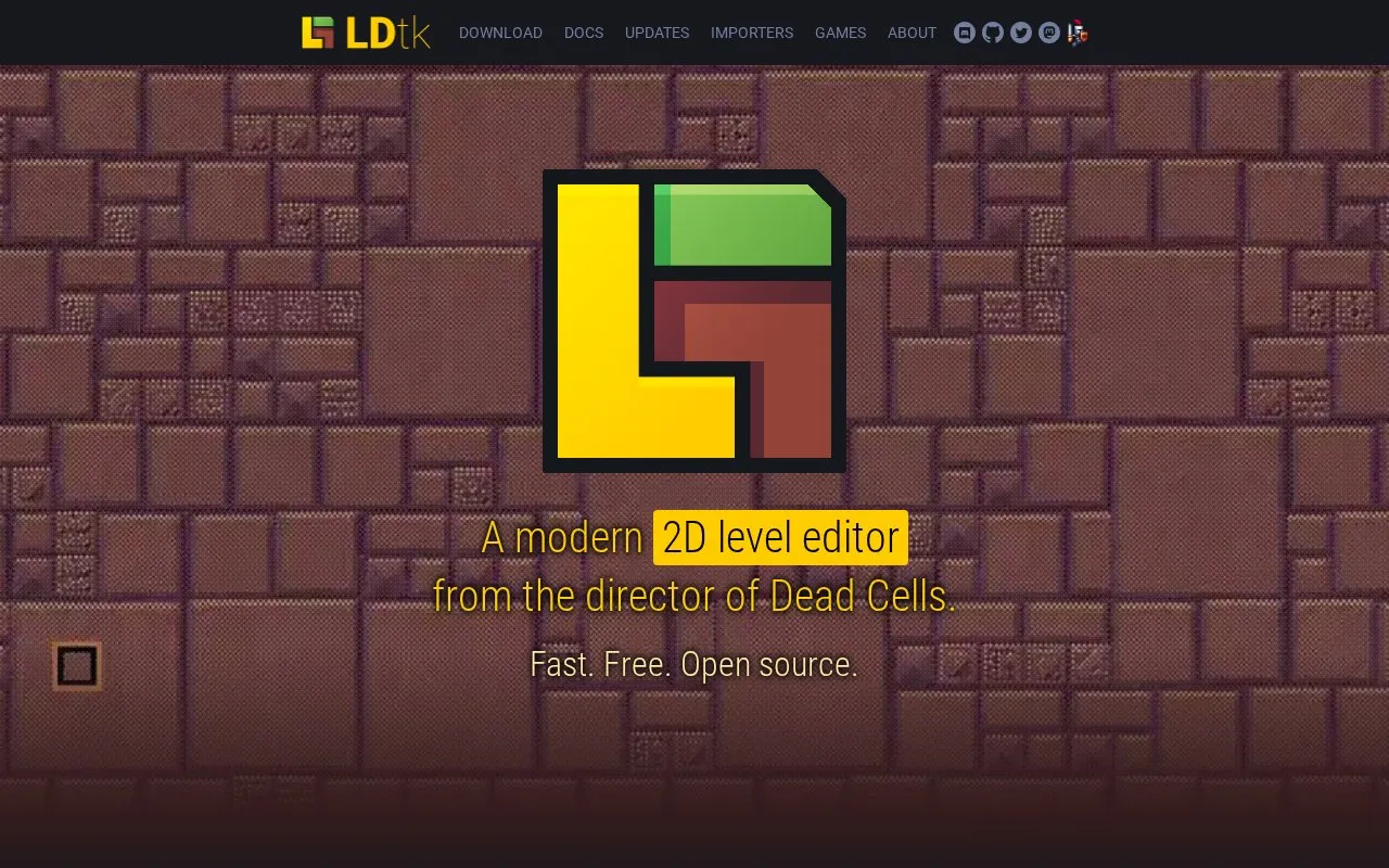 LDtk homepage screenshot