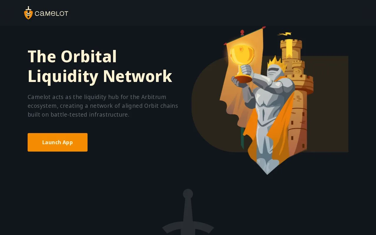 Camelot V3 homepage screenshot