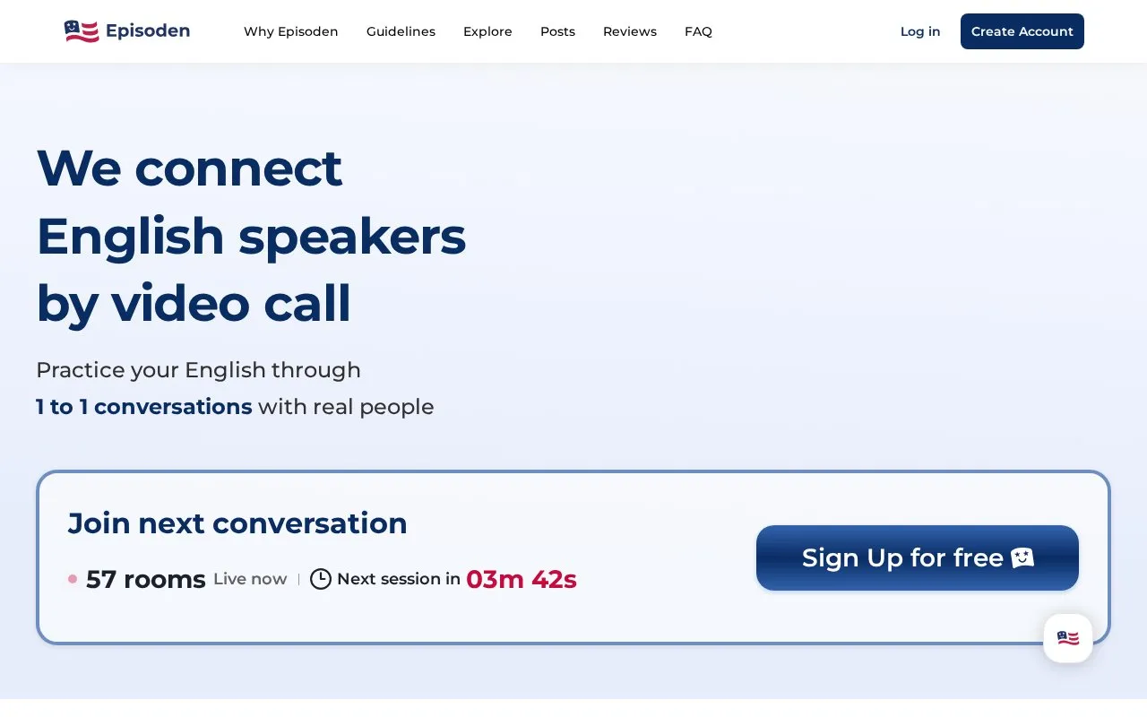 Episoden homepage screenshot