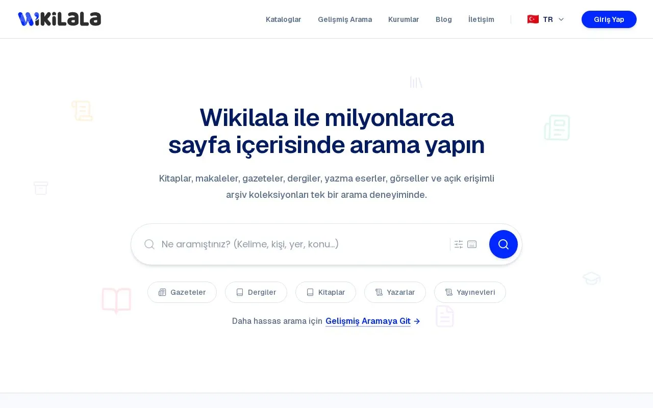 Wikilala homepage screenshot