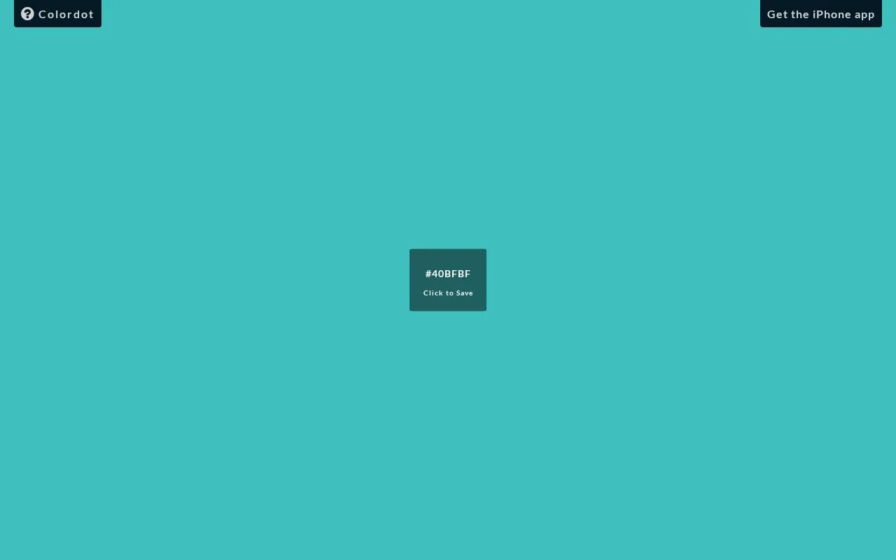 Colordot homepage screenshot