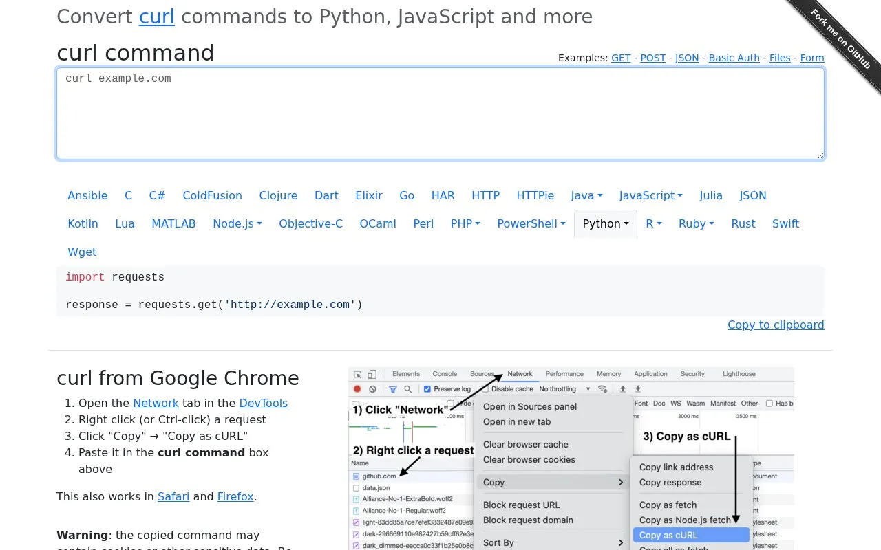 Converter homepage screenshot