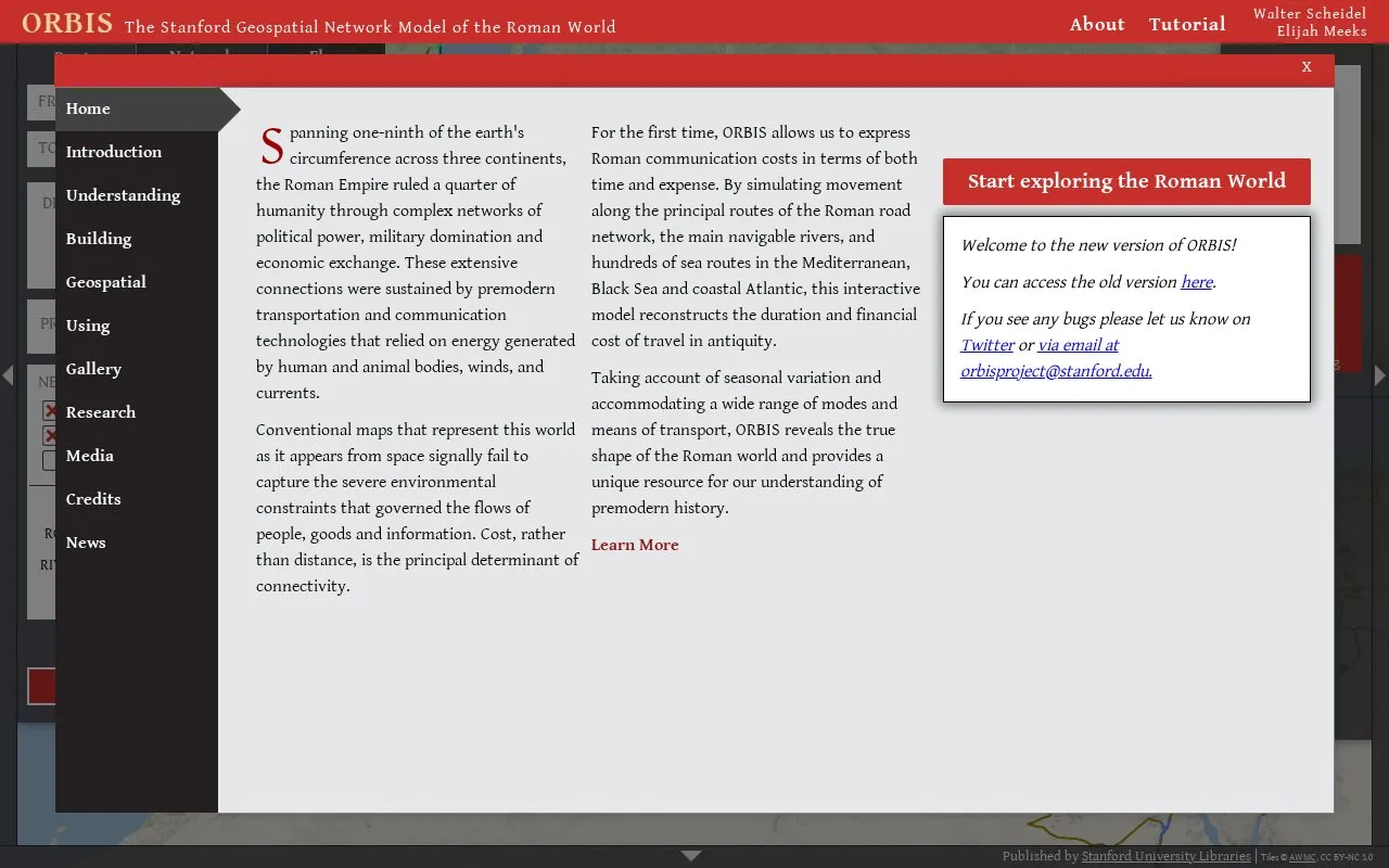 ORBIS homepage screenshot