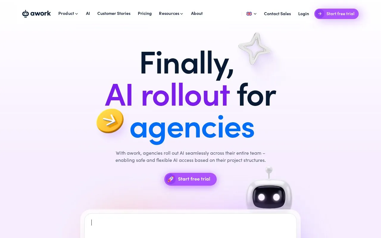 awork homepage screenshot