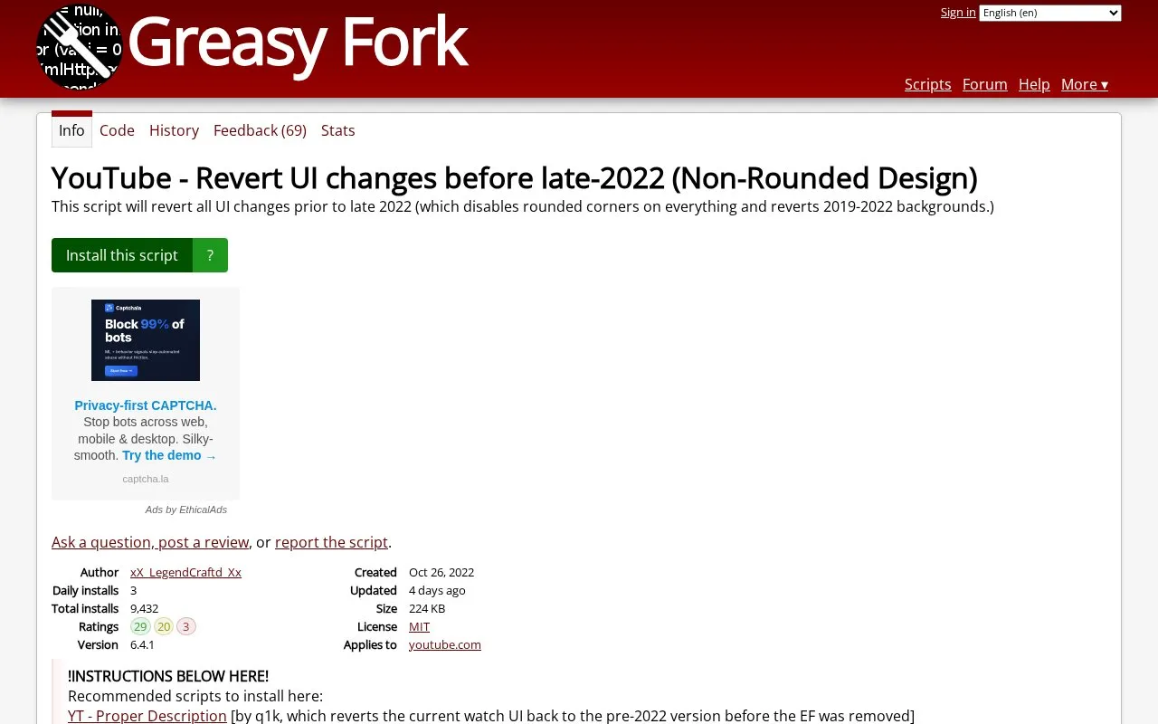 Non-Rounded Design homepage screenshot