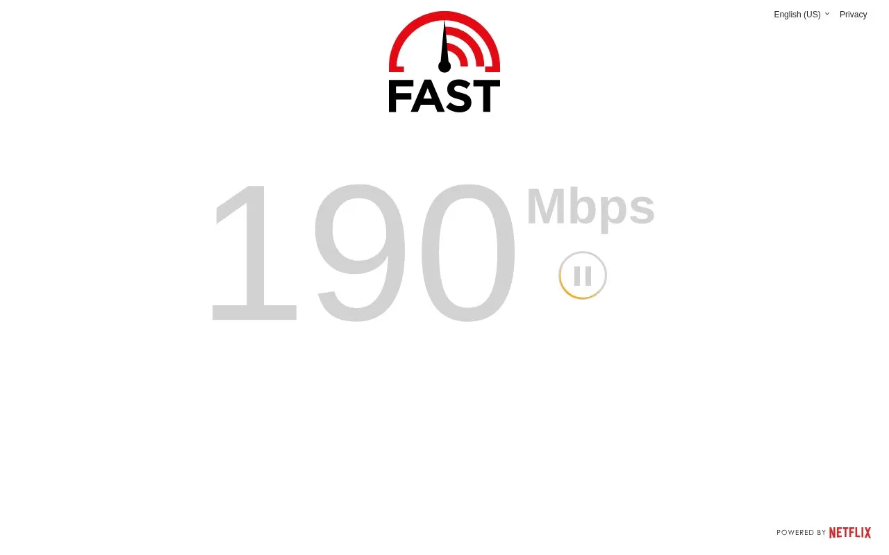 fast homepage screenshot