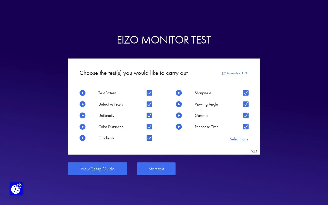 EIZO homepage screenshot