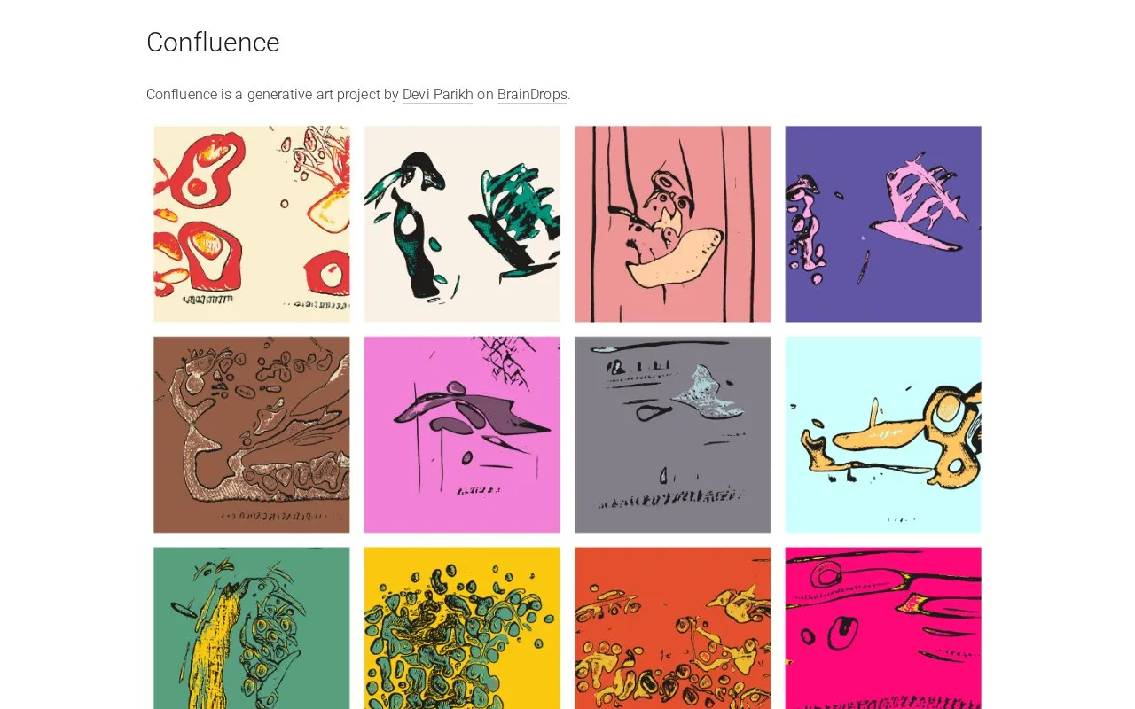 Confluence homepage screenshot