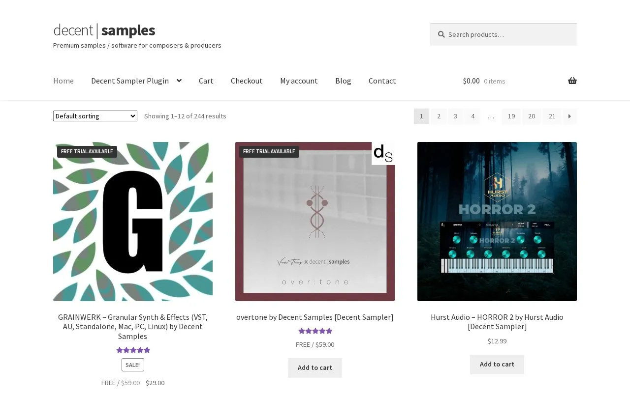 Libraries homepage screenshot
