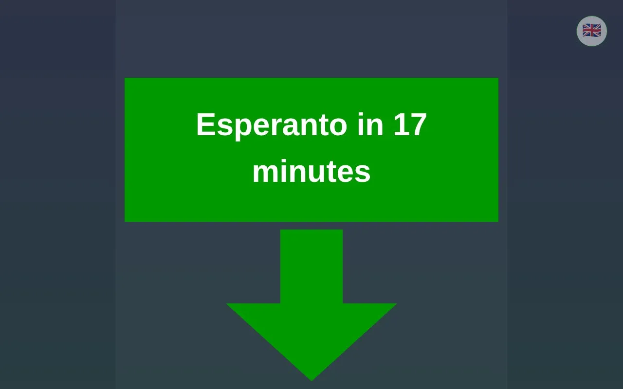 Esperanto in 17 Minutes homepage screenshot