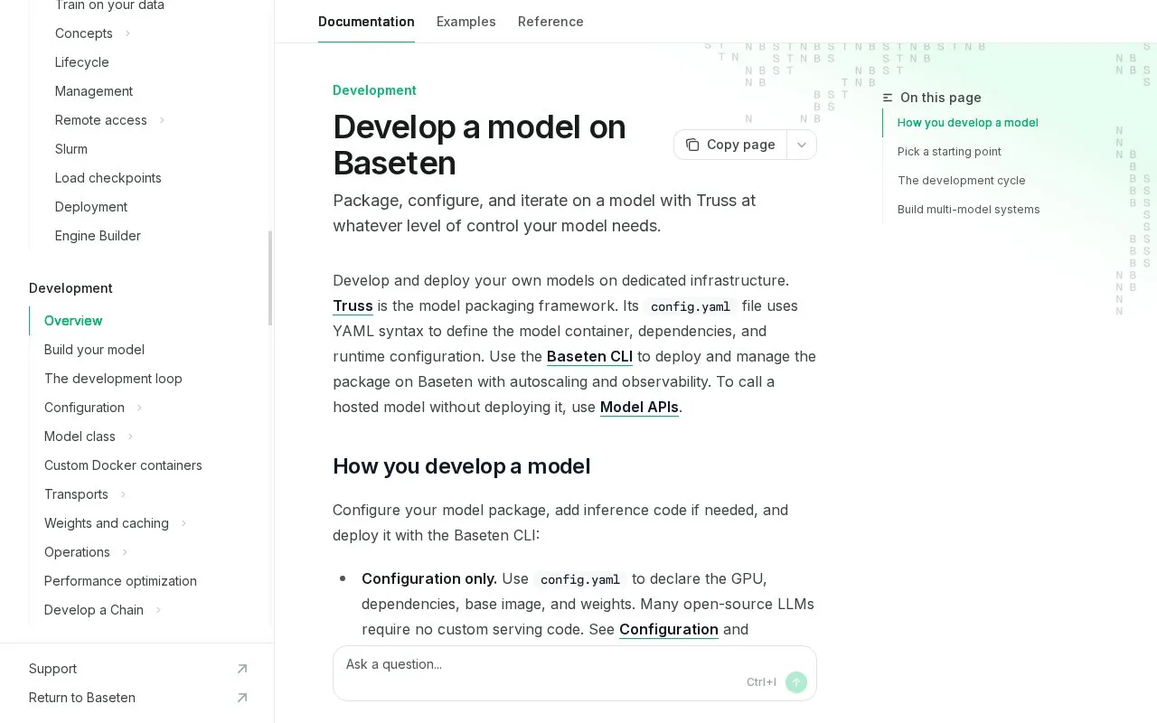 Truss homepage screenshot
