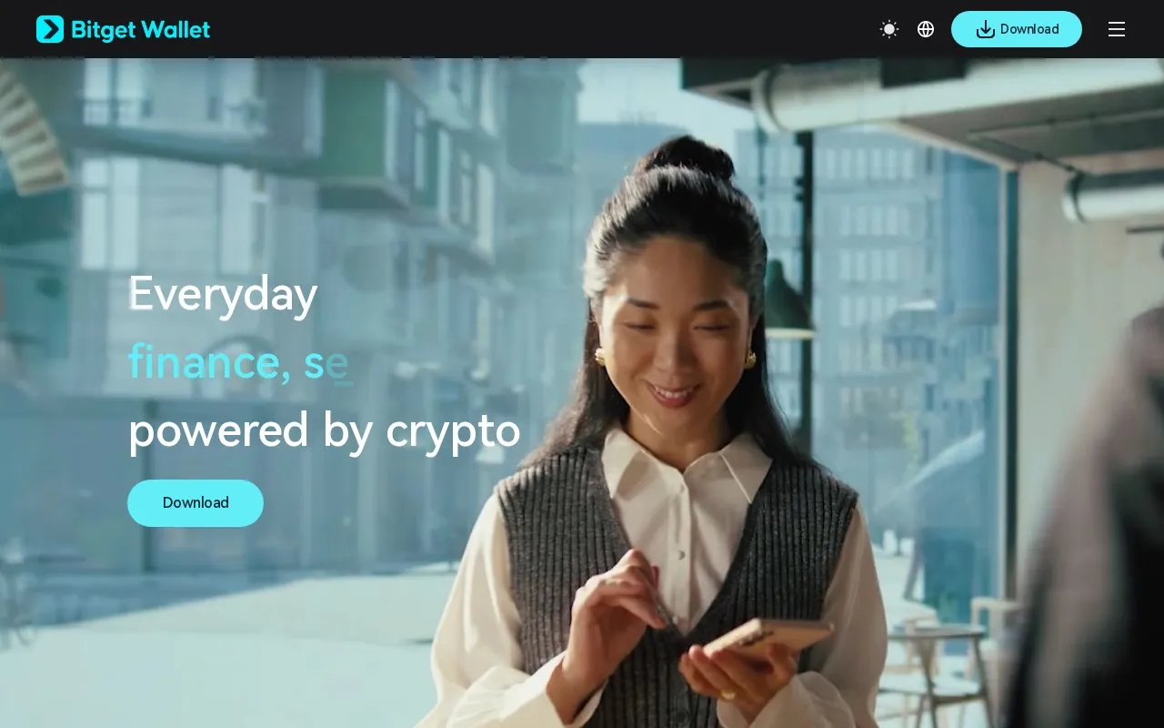 Bitget Wallet homepage screenshot