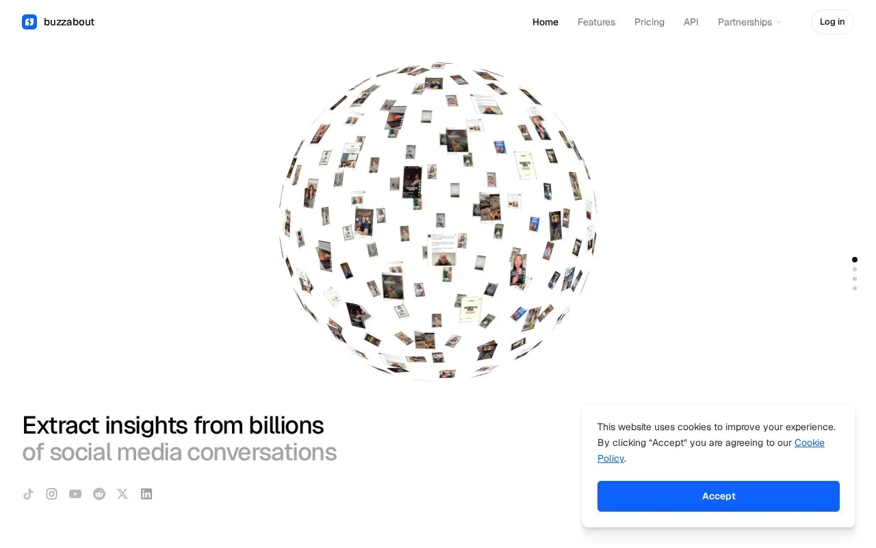 buzzabout homepage screenshot