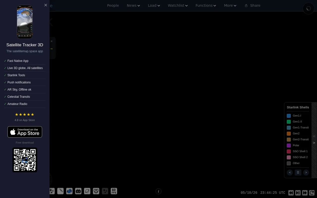 Satellite Map homepage screenshot