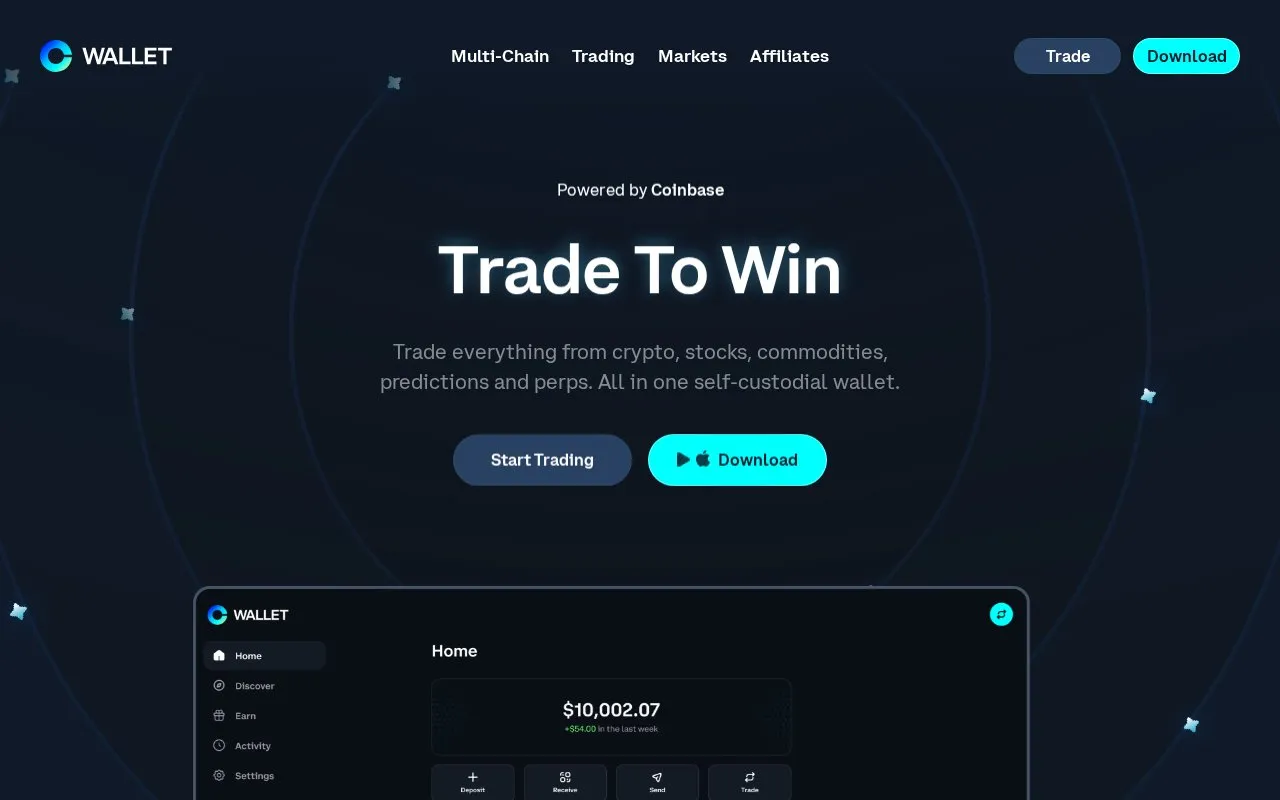Base App homepage screenshot