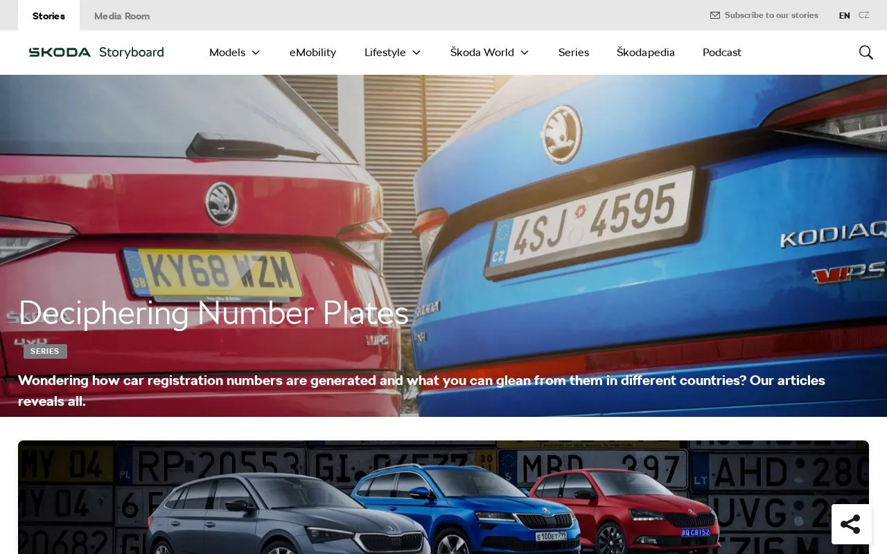 Deciphering Number Plates homepage screenshot