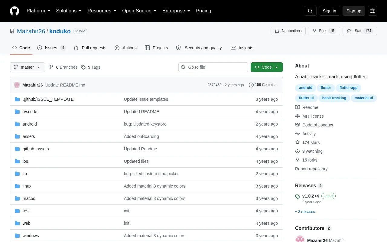 Koduko homepage screenshot