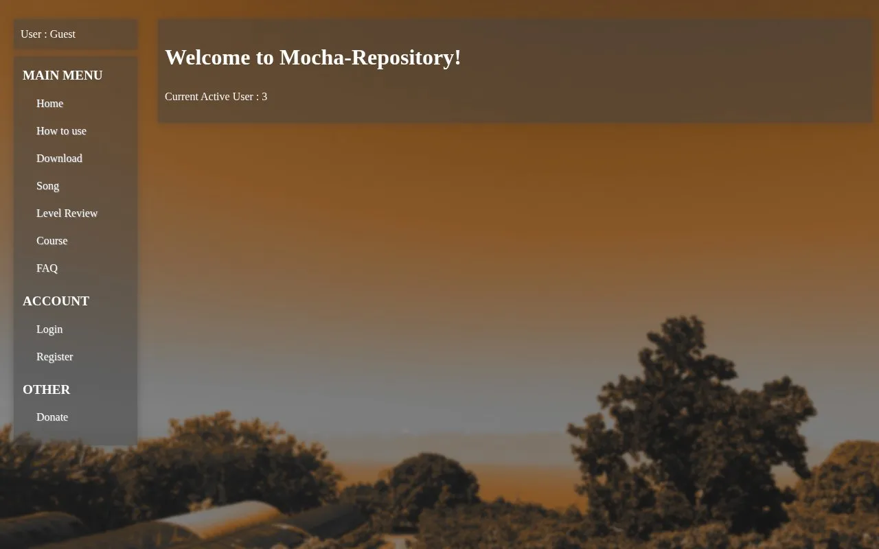 beatoraja homepage screenshot