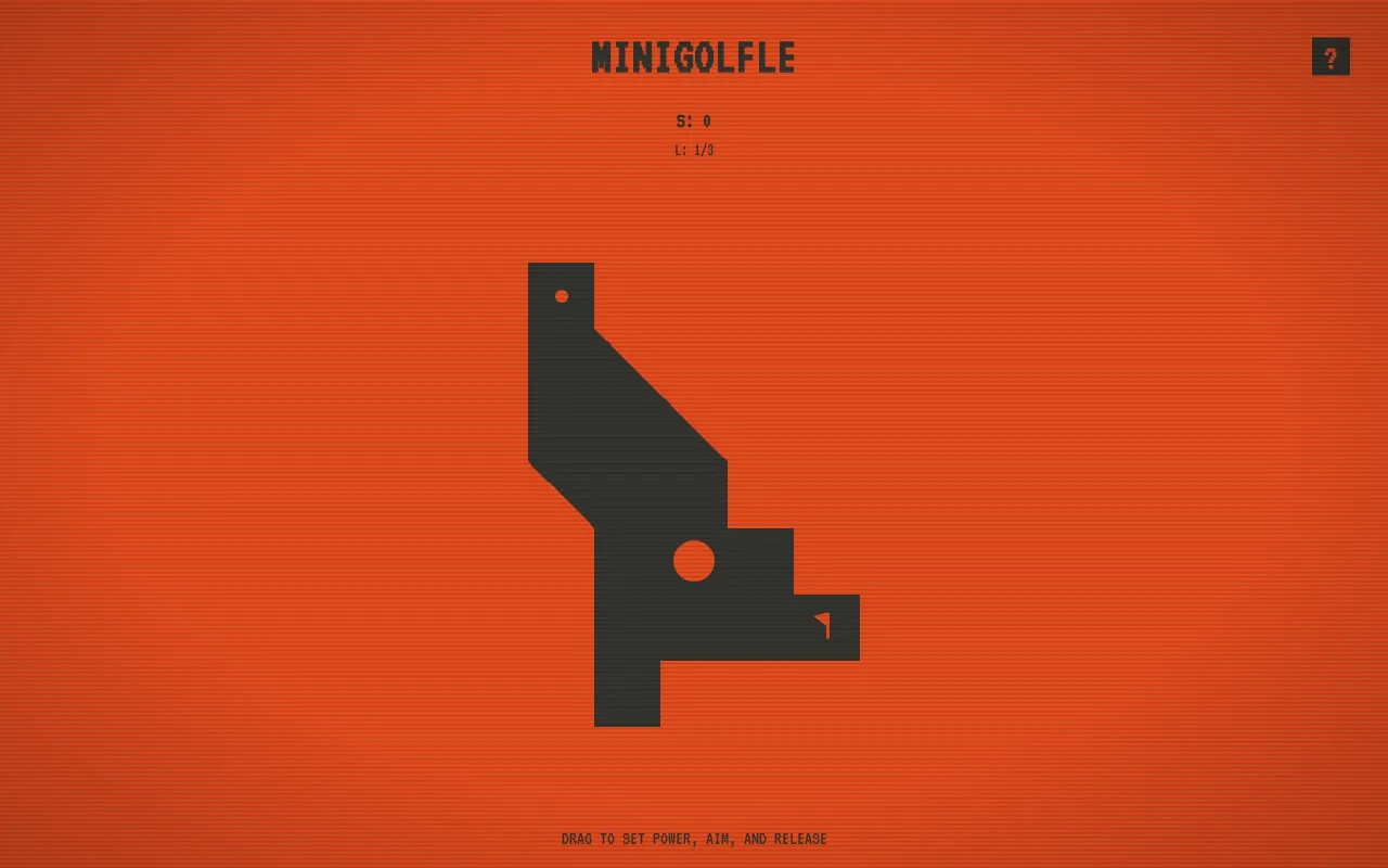 Minigolfle homepage screenshot