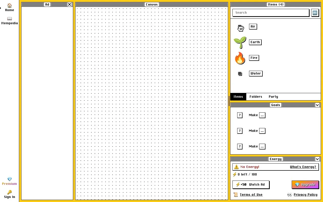 Allchemy homepage screenshot