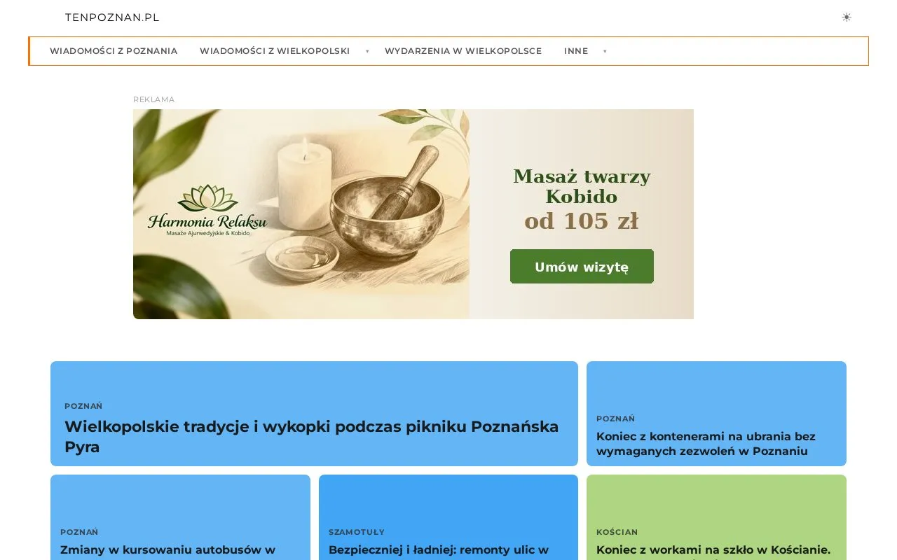 TenPoznan.pl homepage screenshot