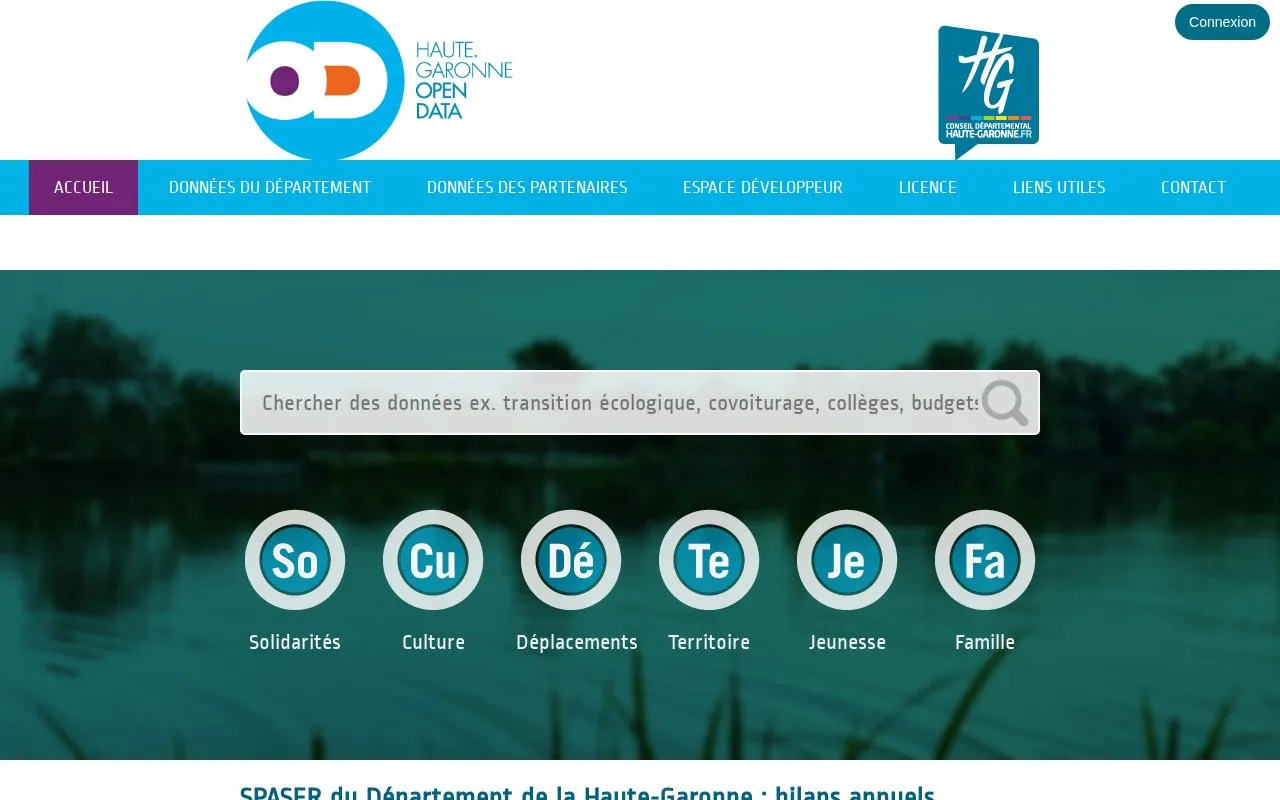 data.haute-garonne.fr homepage screenshot