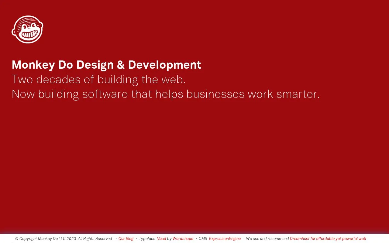 Tim Murtaugh homepage screenshot