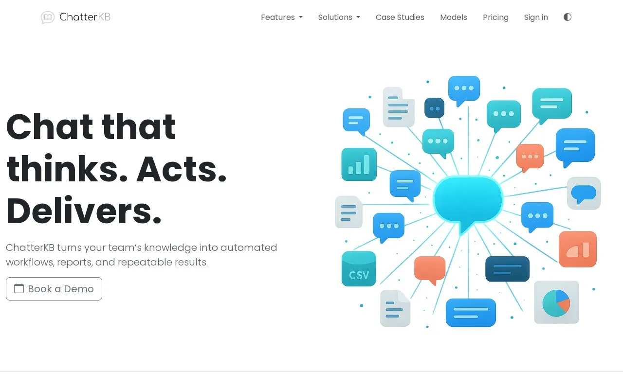 ChatterKB homepage screenshot