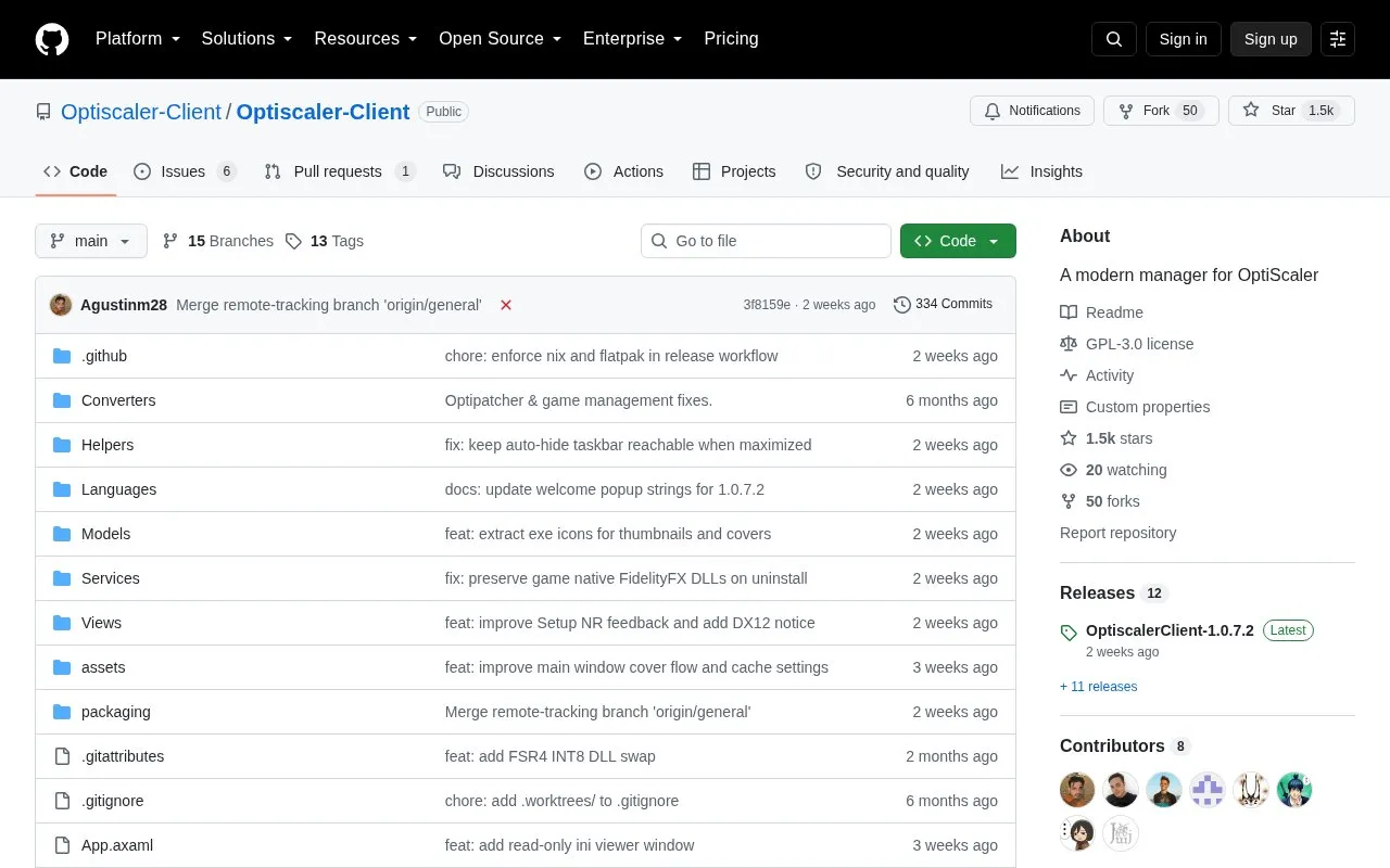 Manager homepage screenshot
