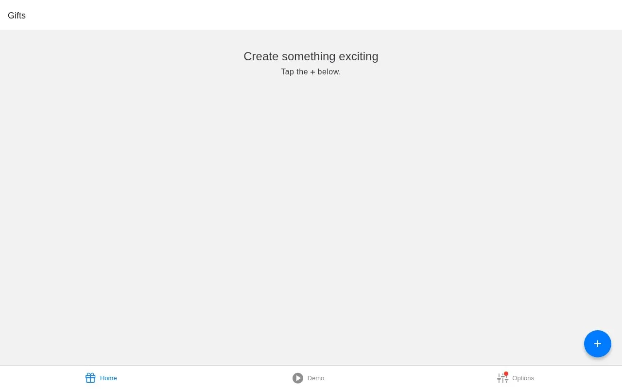 Presence homepage screenshot