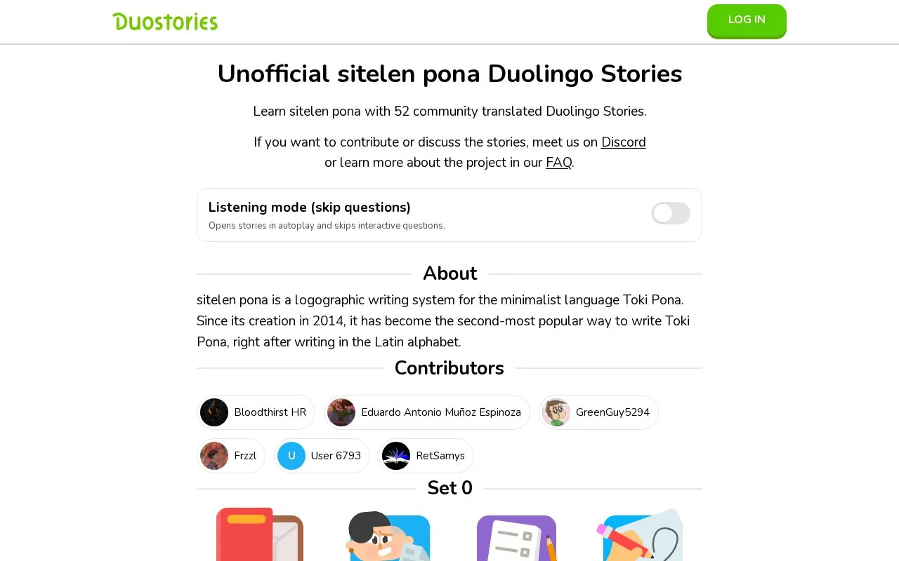 Tok2 En homepage screenshot