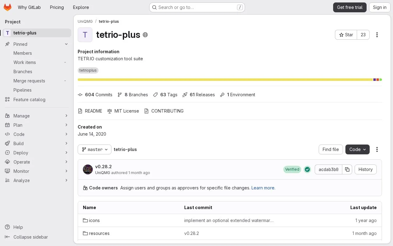 Plus homepage screenshot