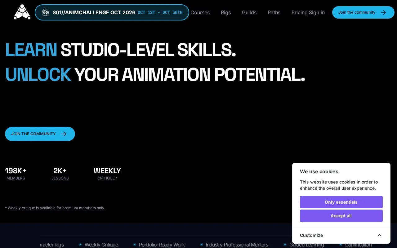 Agora homepage screenshot