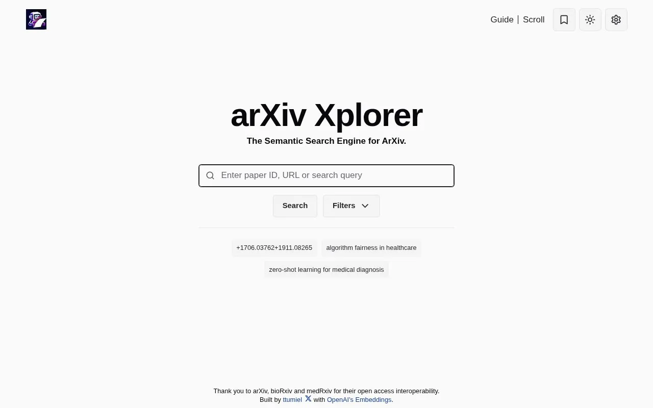 Search Engine homepage screenshot