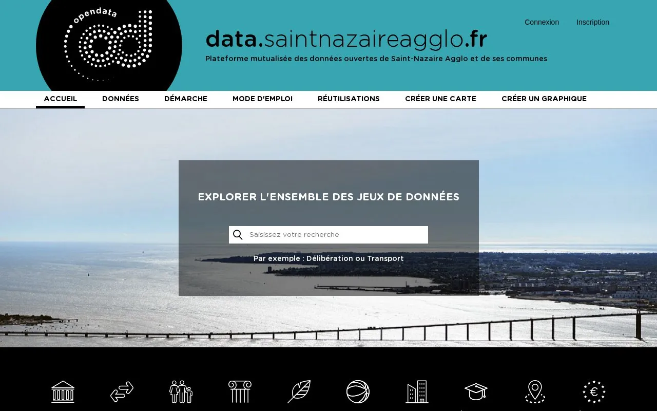 data.agglo-carene.fr homepage screenshot