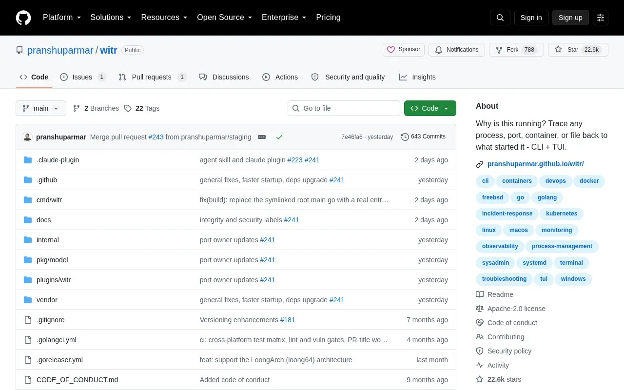 Why Is This Running? homepage screenshot
