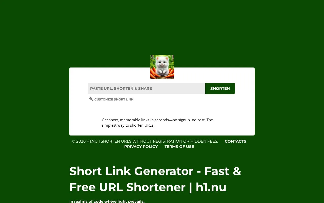h1.nu homepage screenshot