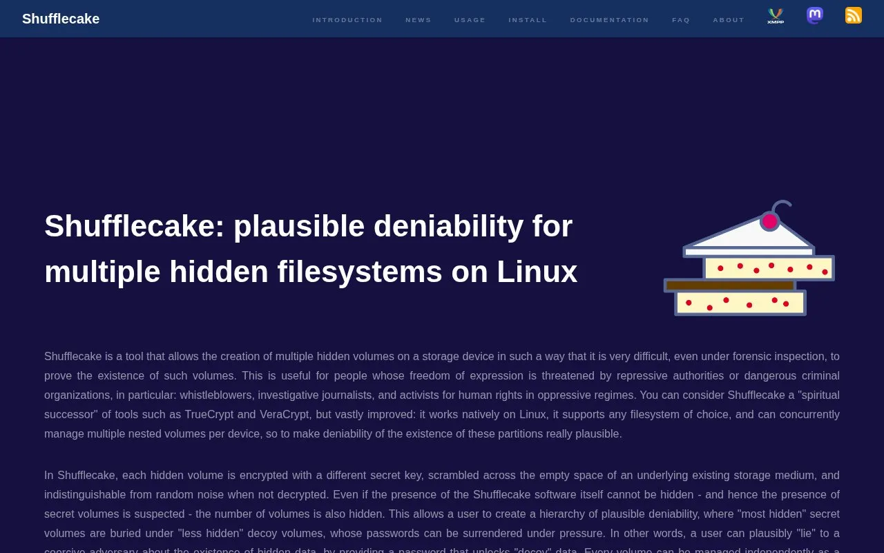ShuffleStacks homepage screenshot