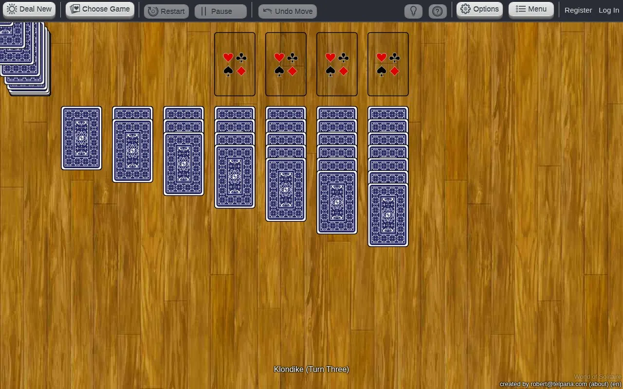 World of Solitaire homepage screenshot