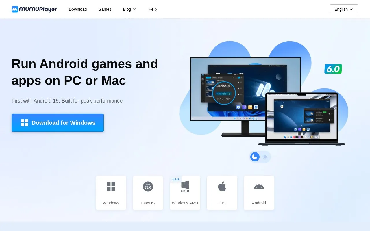 MuMuPlayer homepage screenshot