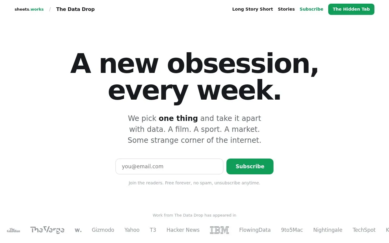 sheets.works homepage screenshot