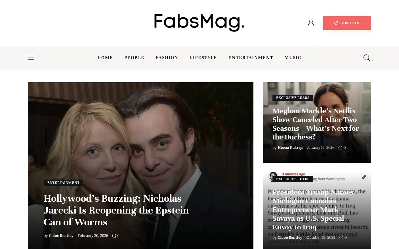 Fab homepage screenshot