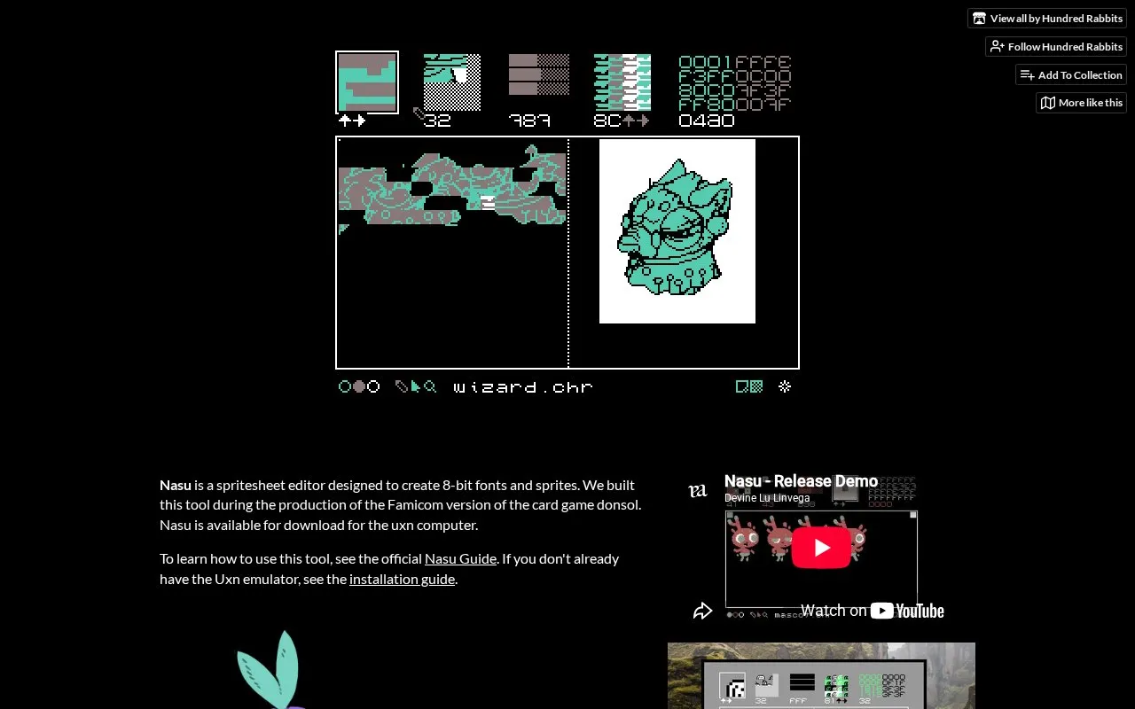 Nasu homepage screenshot