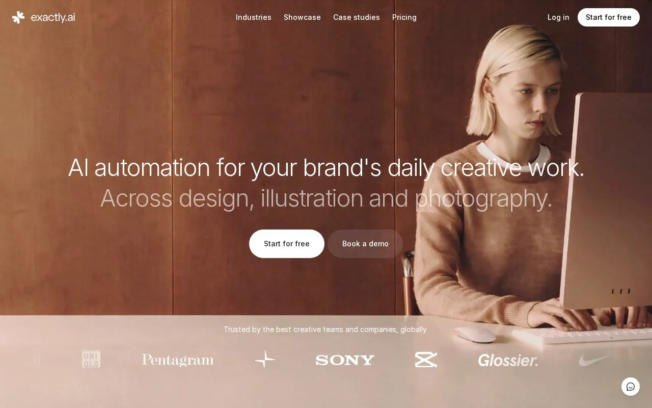 exactly.ai homepage screenshot