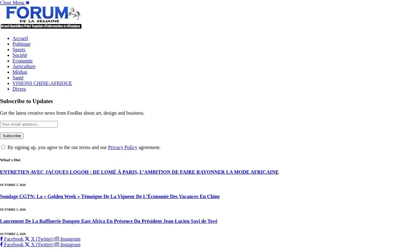 Forum de la Semaine homepage screenshot