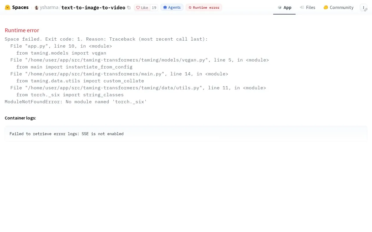 Text To Image To Video homepage screenshot