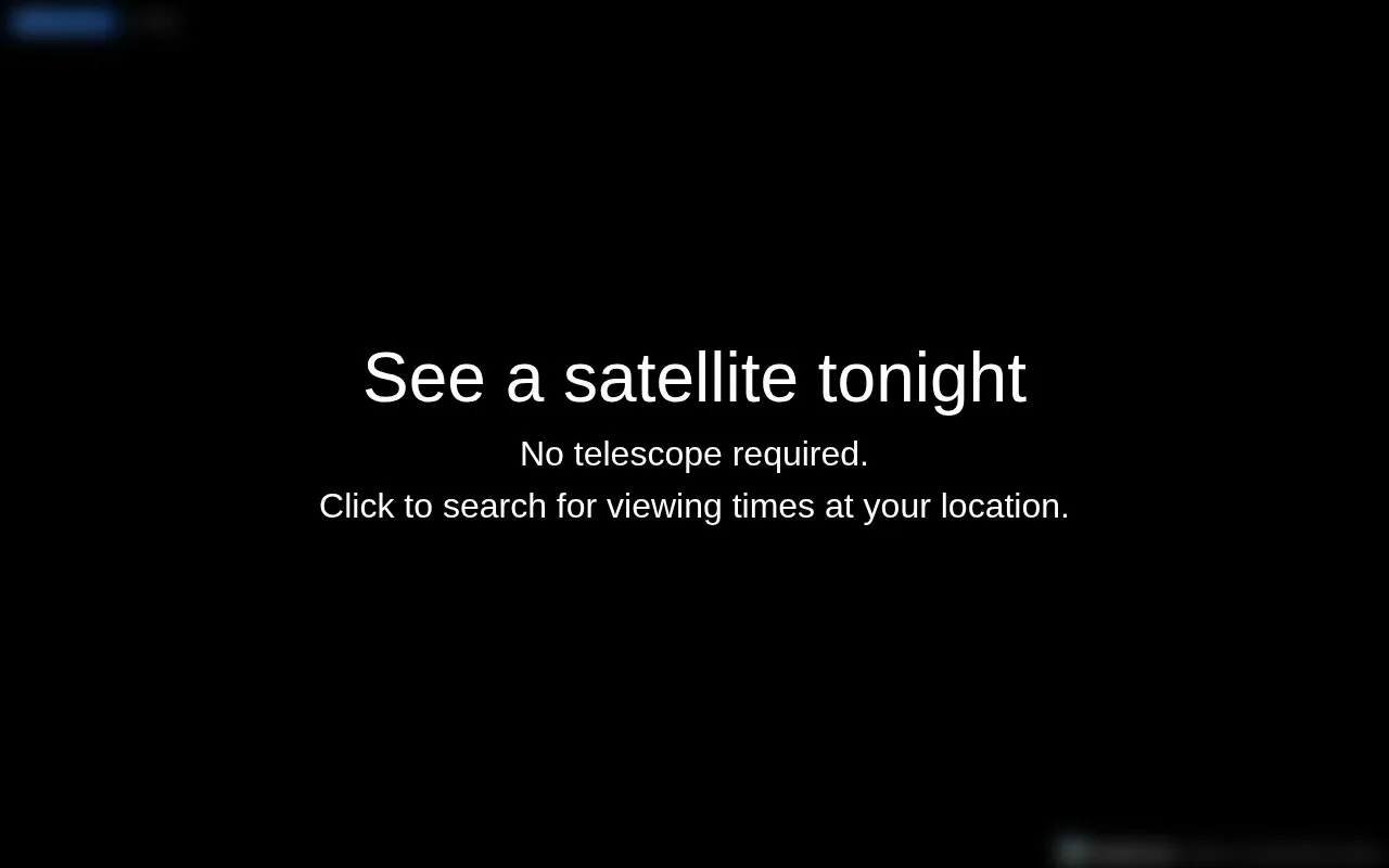 See A Satellite Tonight homepage screenshot