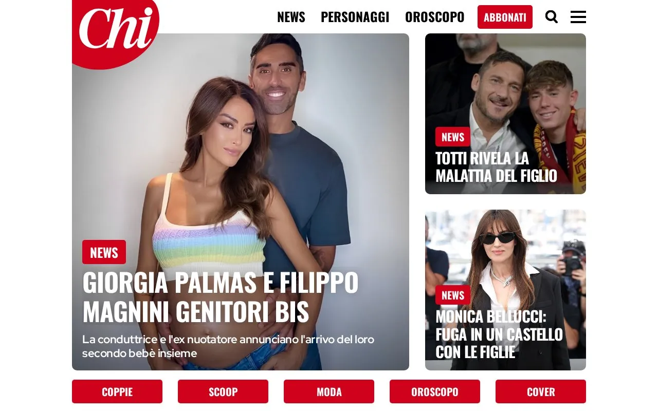 Chi homepage screenshot