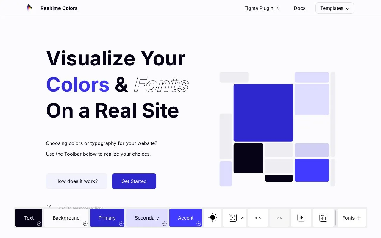 Realtime Colors homepage screenshot